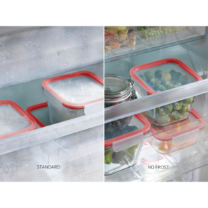 KEEP YOUR FREEZER ICE FREE, WITH NO FROST No Frost means there's no defrosting. It keeps the freezer ice-free, so you can always be sure of maximum performance.